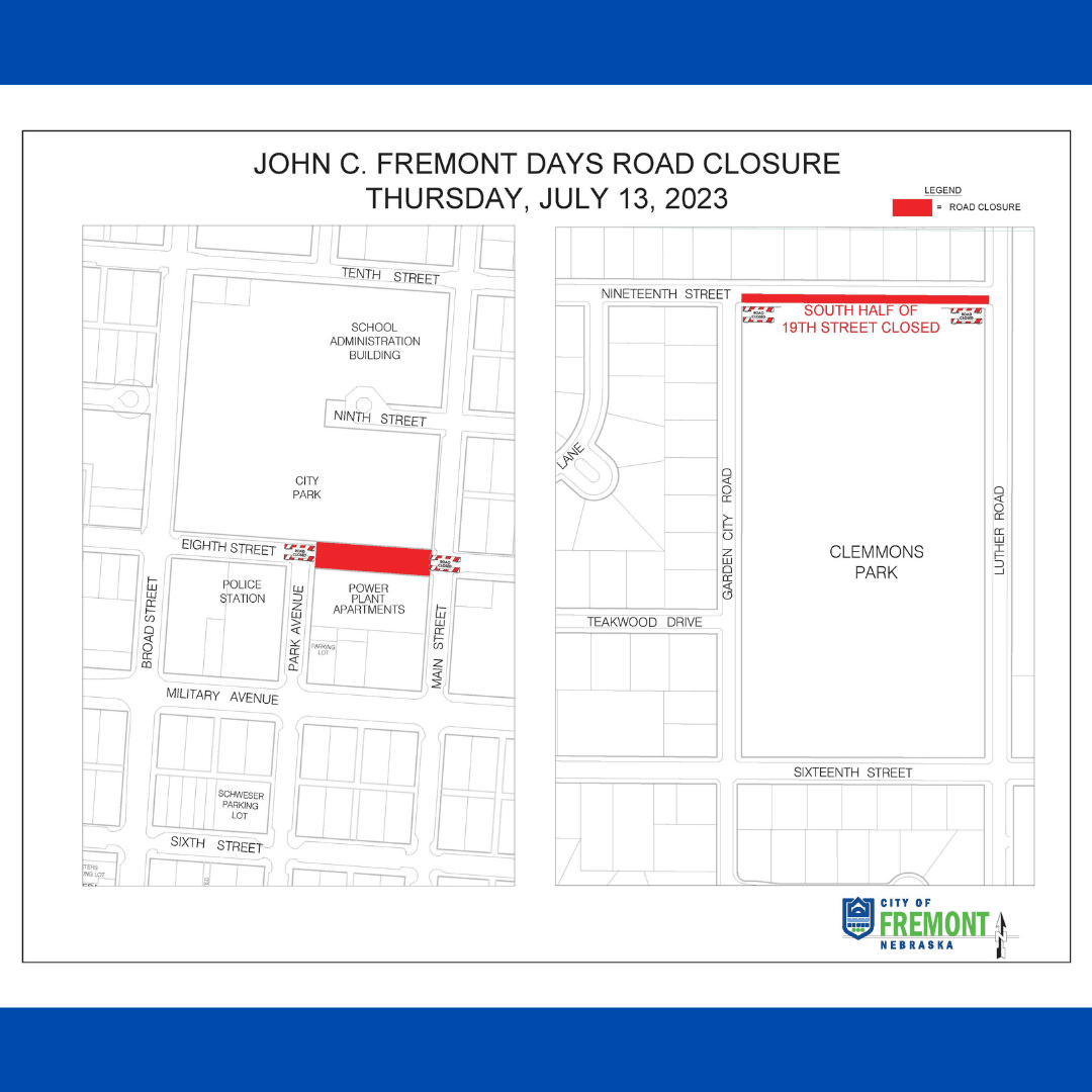 JCF Days Street Closures Thur